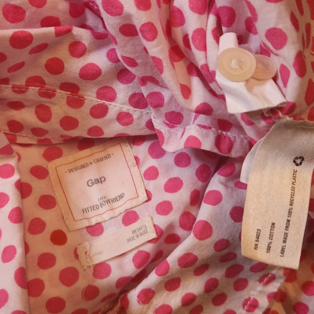 Gap Polka Dot Button Down Blouse - image 4